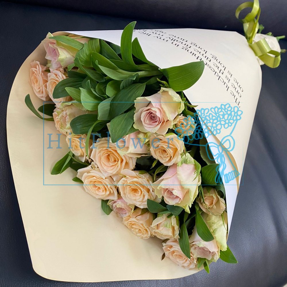 Букет цветов Розовое суфле Букет цветов из: Розы